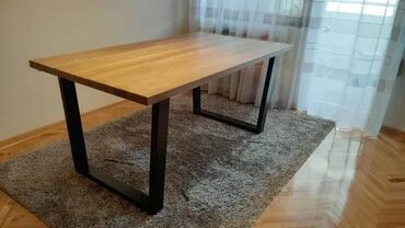Stolovi: Trpezarijski Sto – Drvo i Metal | Izrada po narudžbini 🪑 Ručno rađeni — 8