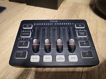 активный микшер: Аудиомикшер Fifine AmpliGame SC3 (Gaming Mixer), цвет черный — 3
