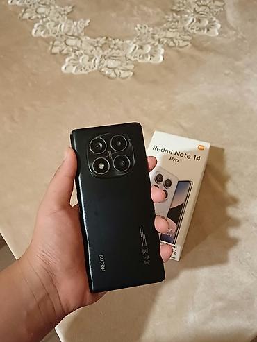 Redmi Note 14 Pro, 256 GB, rəng - Qara, Zəmanət, Barmaq izi, Simsiz şarj lalafo.az -da Redmi Note 14 Pro, 256 GB, rəng - Qara, Zəmanət, Barmaq izi, Simsiz şarj