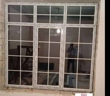 Plastik pəncərələr: Si̇fari̇şlə plasti̇k -alümi̇ni̇um-şüşə qapi pəncərə. Keyfiyyətli — 10