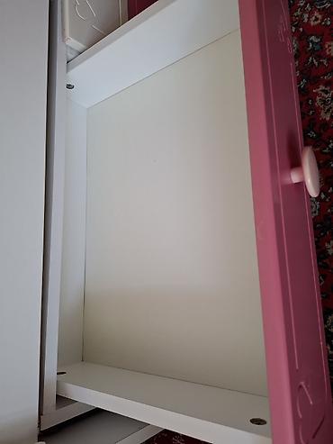 Beşiklər: Uşaq beşiyi – ağ/çəhrayı dizaynlı, ürək motivləri ilə - Material — 3