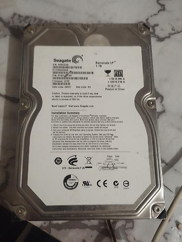 2 5 sata hdd: Daxili Sərt disk (HDD) Seagate, 1 TB, 3.5", İşlənmiş — 1