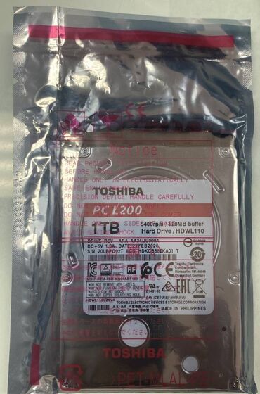 1 tb ssd qiymeti: Внешний Жёсткий диск (HDD) Toshiba, 1 ТБ, 5400 RPM, Новый