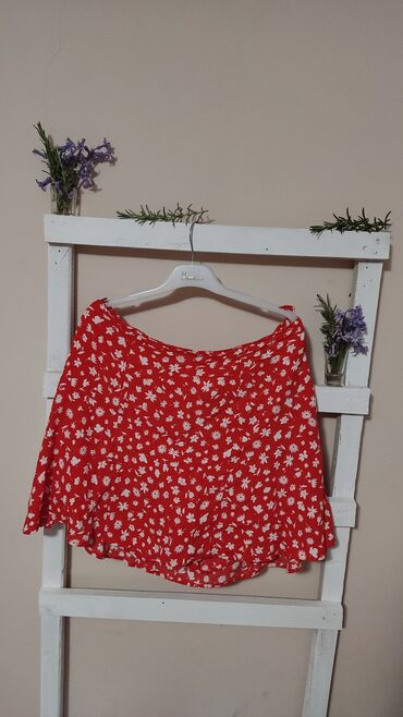 suknje za starije žene: 2XL (EU 44), Mini, bоја - Crvena