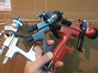 насос для сухой стяжки: Пневматический краскопульт, Новый