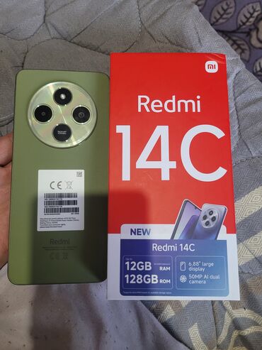 редми 8с: Redmi, Redmi 14C, Жаңы, 128 ГБ, түсү - Күмүш, Бөлүп төлөө менен, 1 SIM, 2 SIM