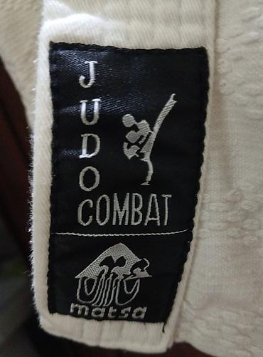 combat şalvar: Judo üst geyimi – Matsa “Judo Combat” - Rəng: ağ - Marka/etiket — 2