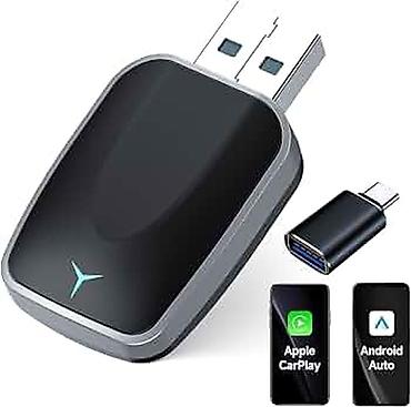 android tv box: Simsiz CarPlay və Android Auto Adapteri (USB + USB-C adapter ilə) - — 1