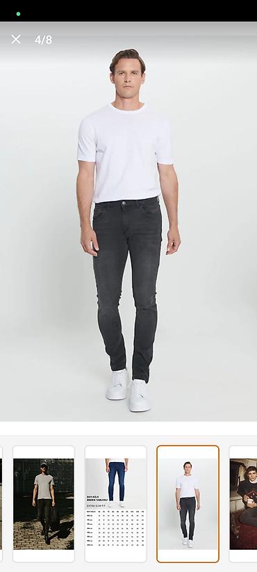 Cinslər: AC&Co / Altınyıldız Classics kişi cins şalvarı. Ölçüsü çox kiçik — 6