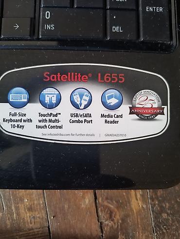 kohnə komputerlərin alışı: Toshiba Satellite L655 noutbuku bele temiz vəziyyətdə bu model bu — 2