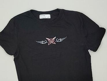 bluzki basic w paski: Bershka, T-shirt damski, rozmiar M — 1