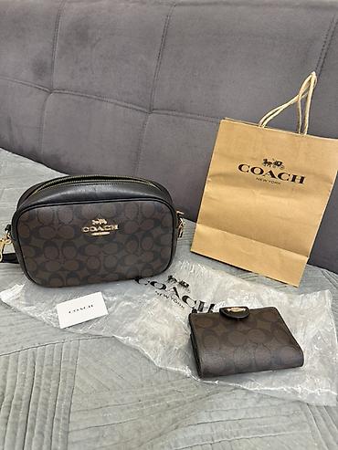 cd card: Сет Coach New York: кроссбоди + компактный кошелек. - Материал — 1