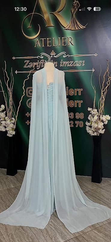 kask satis: Zərif və eleqant ziyafət donu satılır ✨ 👗 Dərzidə xüsusi tikilib 📏 — 3
