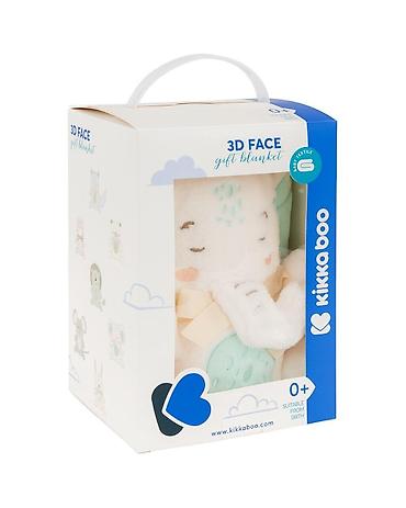 ormaric za kupatilo: KIKKA BOO – KikkaBoo Baby ćebence sa 3D vezom 75x100 “Elephant Time” — 1