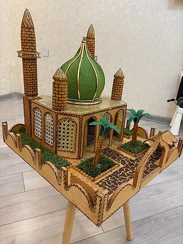 Другое: Taxtadan yonulmuş əl işi Məscid maketi. İdealdır. Ölçüləri 50×47 — 6