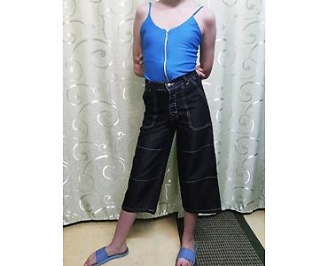 обменяю вещи: Джинсы и брюки, цвет - Черный, Новый — 4