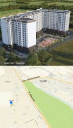 квартира бишкек долгосрочная: Строится, Элитка, 3 комнаты, 86 м²