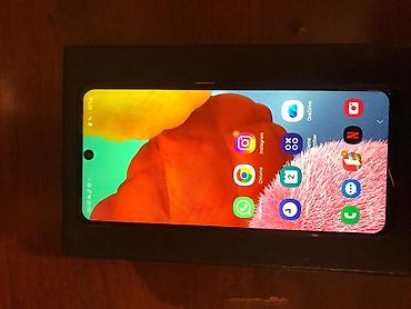 samsung es: Samsung Galaxy A51, 64 GB, rəng - Qara, Barmaq izi, Sensor, İki sim kartlı — 5