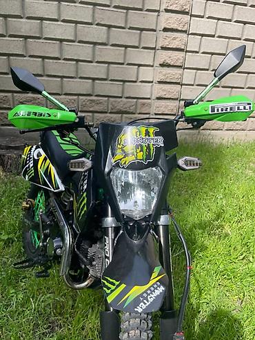 громкий выхлоп: Эндуро Kawasaki, 125 куб. см, Бензин, Б/у — 4