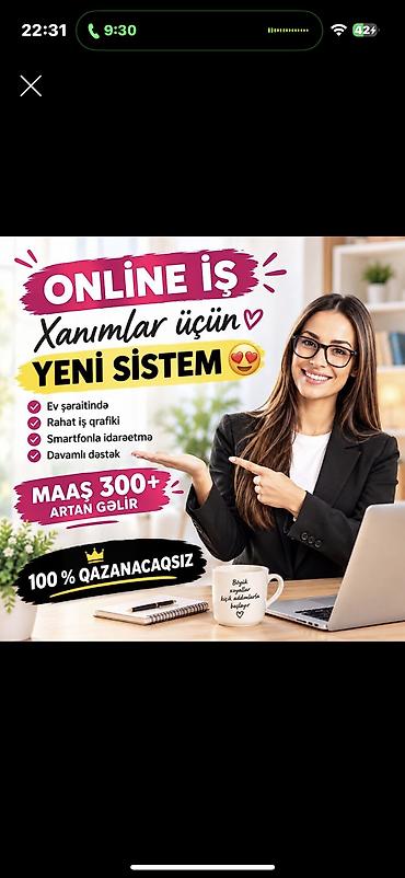 Marketoloq tələb olunur, İstənilən yaş, Təcrübəsiz
