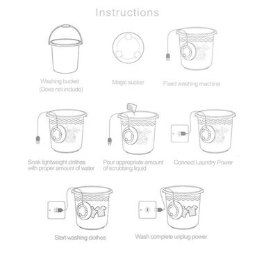 Mašine za pranje veša: Cena 1500 dinara Prenosna mini masina za pranje vesa Karakteristike — 9