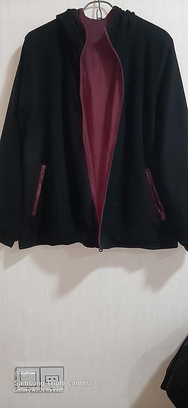 aşbaz geyimleri: 2 üzlü bordo rəngli kapüşonlu yüngül küləkkeş (windbreaker) gödəkçə — 6
