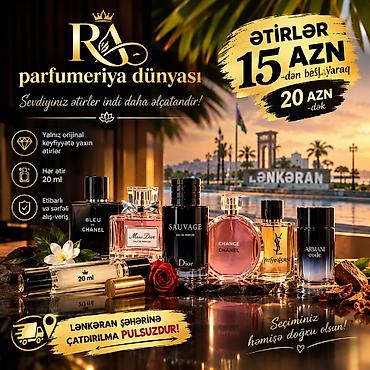 Красота и здоровье: RA Aroma – Ətir Dünyası • Yalnız orijinal keyfiyyətə yaxın ətirlər • — 1