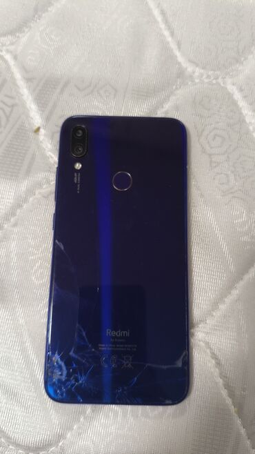 мобильный: Redmi, Redmi Note 7, Б/у, 128 ГБ, цвет - Синий, 2 SIM