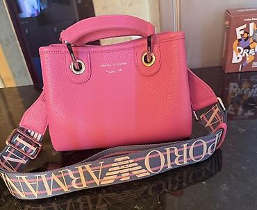 armani ex: Сумка Emporio Armani ярко-розового цвета с двумя вариантами ношения — 1