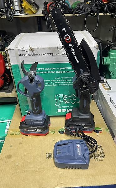 Наборы электроинструментов: Набор аккумуляторных садовых инструментов Комплектация на фото: - — 2