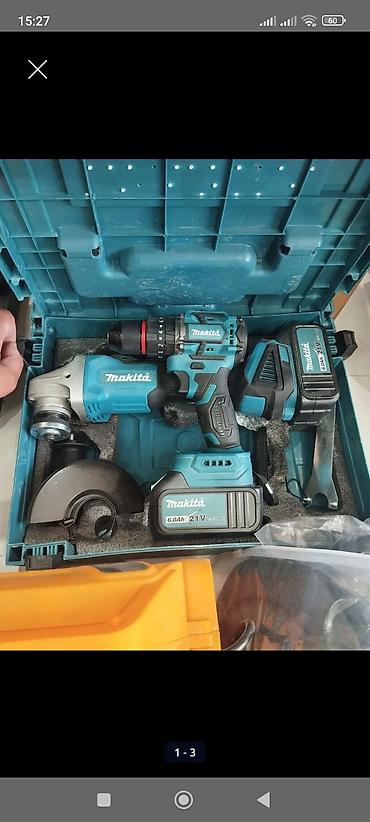 hacar desti: Makita 21V akkumulaytorlu alət dəsti - Dəst tərkibi: akkumulyatorlu — 1