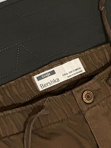 Kişi geyimləri: Kombat Şalvar, Bershka, M, rəng - Qəhvəyi — 1