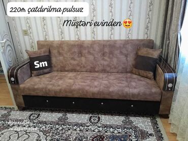 Divanlar: Di̇van-kravat, Yeni, Açılan, Bazalı, Vеlur parça, Şəhərdaxili pulsuz çatdırılma — 8