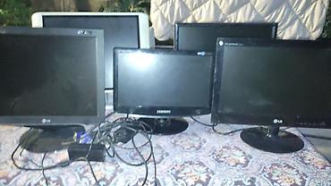 Kompüter monitorları dəsti - Brendlər: LG, Samsung, Planar (şəkildə