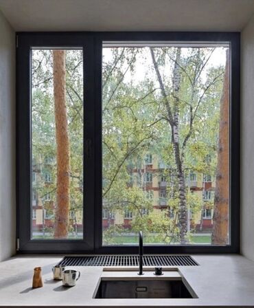 Алюминиевые окна на заказ: Алюминиевое окно на заказ, Тип окна: Витражные, Мансардные, Панорамные, Бесплатная установка, Без рассрочки — 3