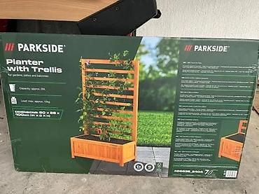 Žardinjere: Drvena žardinjera sa rešetkom za puzavice – Parkside - Kompaktna — 4