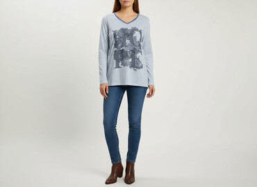 crocodile t shirty: Charles Vögele, Жіноча блуза, розмір L