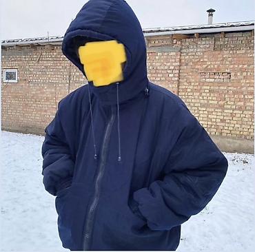 Куртки: Зимняя куртка Adidas Originals (Trefoil), тёмно‑синяя - Утеплённая — 1