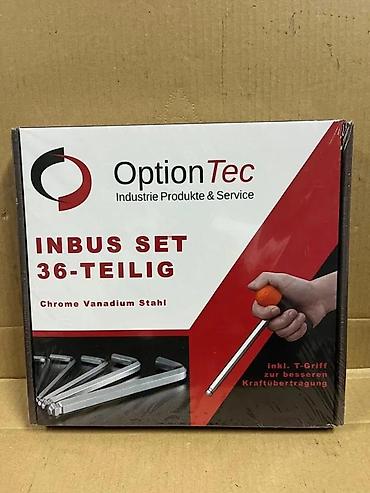 Setovi ručnog alata: OptionTec Inbus set – 36 delova, hrom‑vanadijum čelik. Sadržaj: - — 2