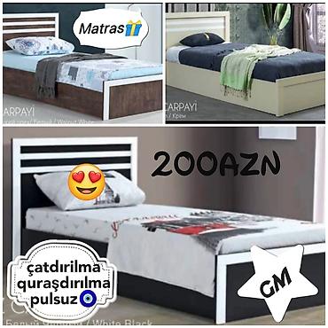 bir nəfərlik carpayı: Yeni, Təknəfərlik çarpayı, Matras ilə — 1