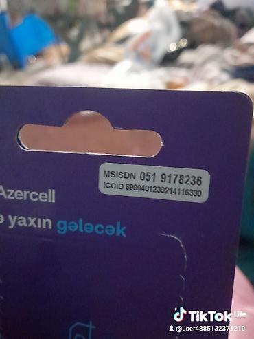 SİM-kartlar: Nömrə: ( 051 ) — 6