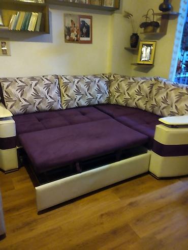 Divanlar: Künc divan – çarpayı mexanizmi ilə - Model: künc (L-şəkilli) divan - — 3