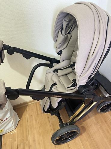 mutsy igo universal arabalar: Uşaq arabası – bej rəngli, çoxfunksiyalı 2‑in‑1 komplekt happy baby — 8