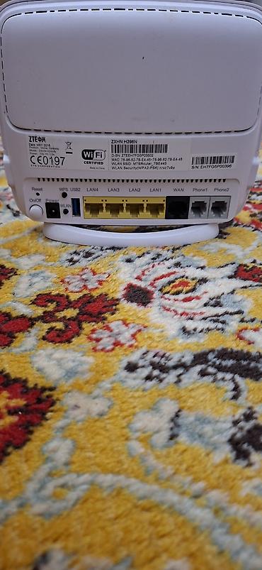 ucuz printer: ZTE ZXHN H298N Wi‑Fi router - Dual-band 2.4 GHz WLAN, WPS düyməsi ilə — 2