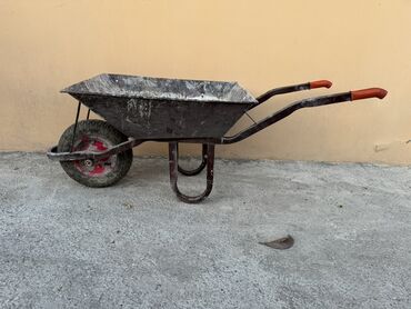 Darvazalar və aksesuarlar: Tikinti və bağ işləri üçün əl arabası - Korpus: metal vanna, dərin və