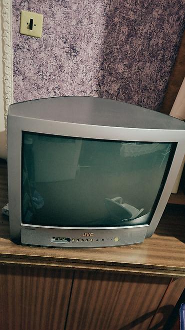 JVC kineskop televizoru - Marka: JVC (ön paneldə JVC loqosu) - Ekran