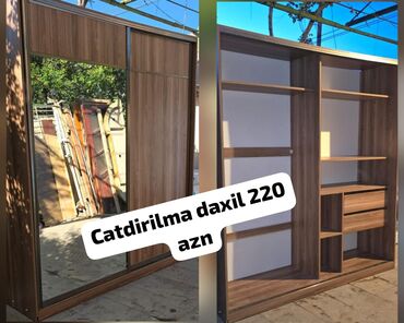 садовая мебель: Dolab 220 azn super veziyyetde olcu boyuk 2.30sm eni 2.09 derinnik