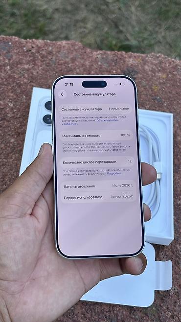 Мобильные телефоны и аксессуары: IPhone 17 Pro, Новый, 512 ГБ, Matte Silver, Зарядное устройство, Защитное стекло, Чехол, 100 % — 2