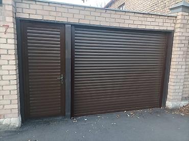 Откатные ворота: Откатные ворота из сэндвич‑панелей с автоматикой - Полотно — 117