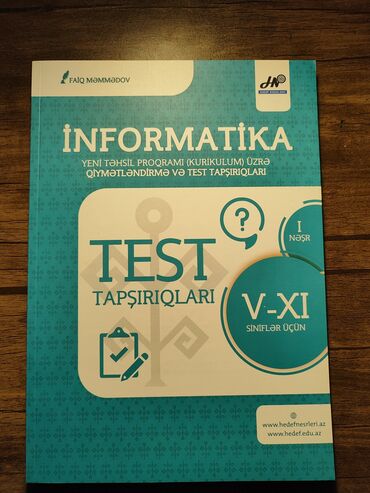 Testlər: Informatika hedef. Test kitabi. Her nov qayda,toplu kitab satisi